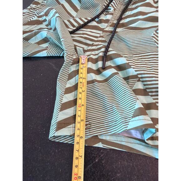 NEFF Olive Green Geo print boardshorts SM - Picture 7 of 9